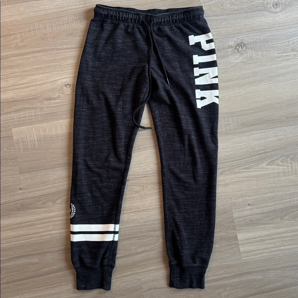 Victoria's Secret Pink Black And White Joggers. Sz S